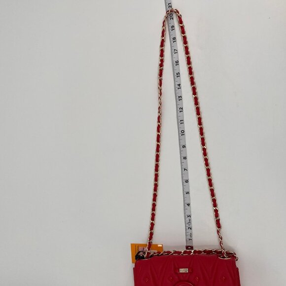 Valentino by Mario Valentino Poisson Crossbody Red Quilted Leather Bag - Picture 2 of 16